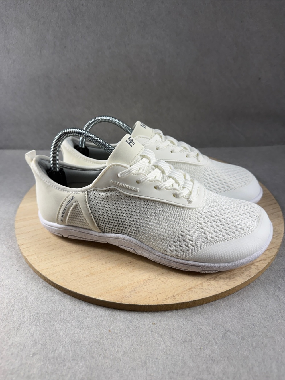 Hike Footwear HF Stride White Barefoot Slip On Sneakers Unisex Size W 11 M 9.5